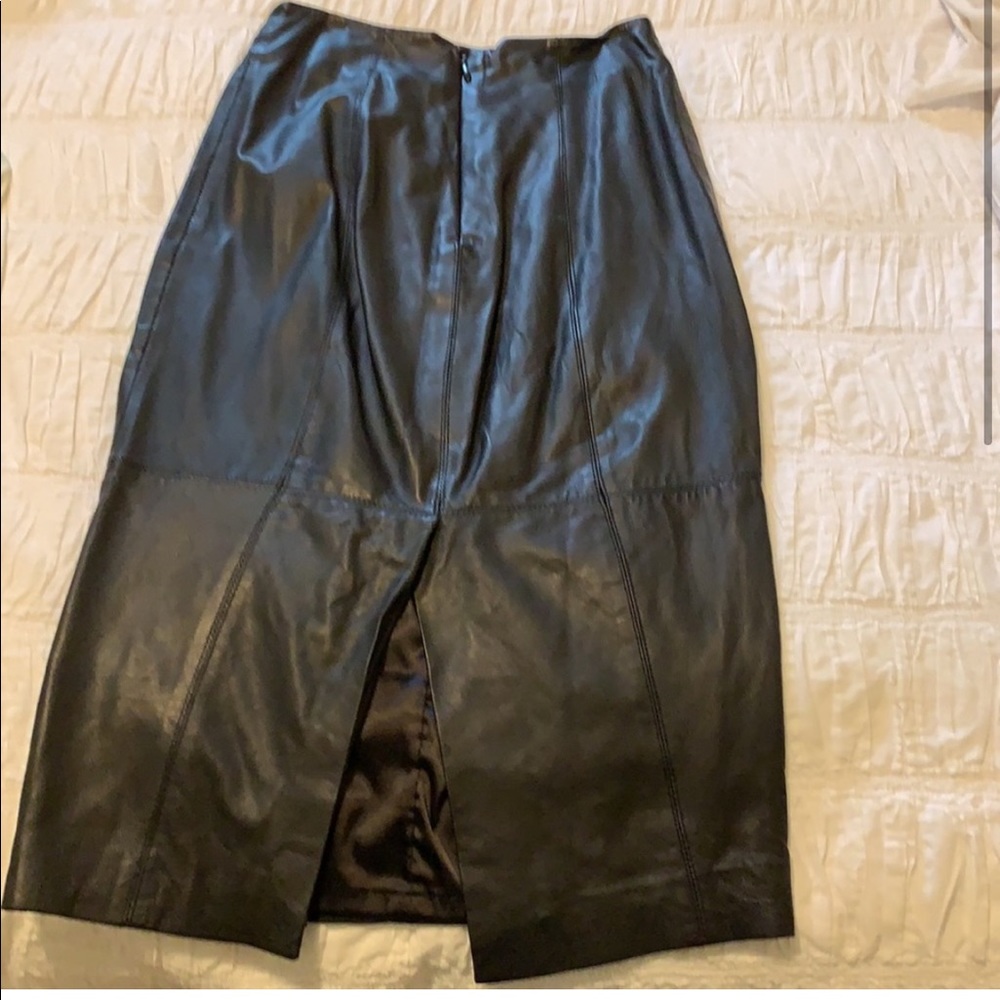 🖤🔥MARCIANO Genuine Leather Pencil Skirt 🔥🖤